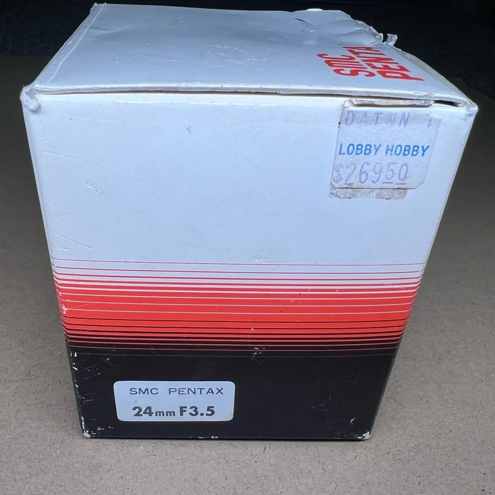 Vintage SMC Pentax Lens f/3.5 24mm w/ Box Excellent Condition Manual Focus